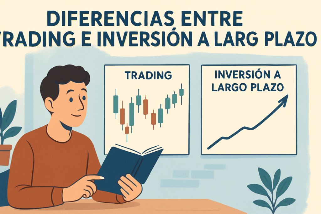 Imagen educativa de ejemplo sobre Diferencias entre Trading e Inversión a Largo Plazo