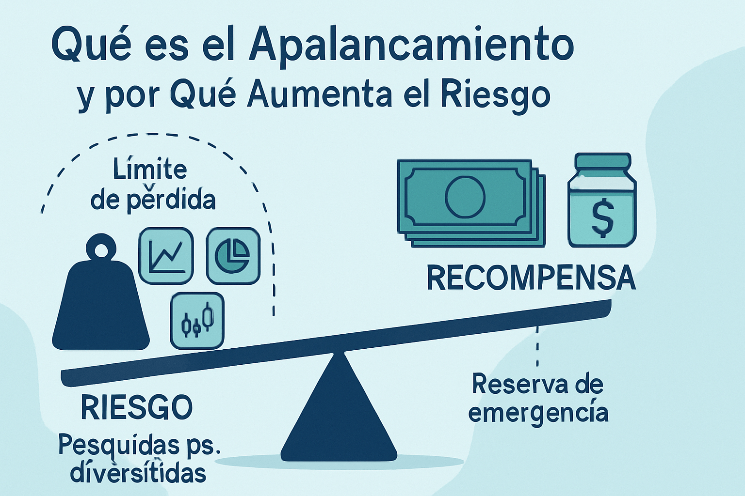 Ejemplo visual educativo sobre Qué es el Apalancamiento y por Qué Aumenta el Riesgo