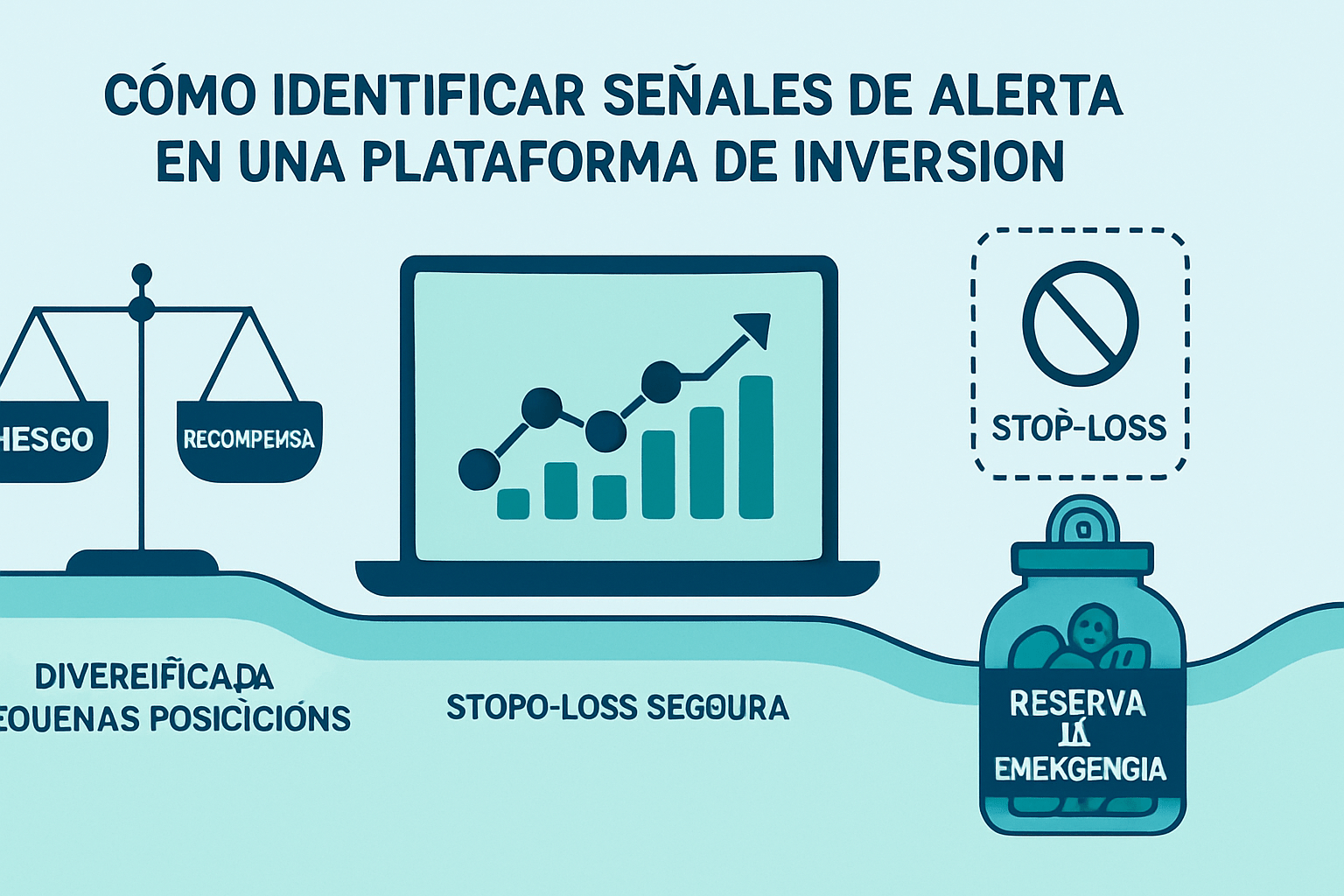 Ejemplo visual educativo sobre Cómo Identificar Señales de Alerta en una Plataforma de Inversión