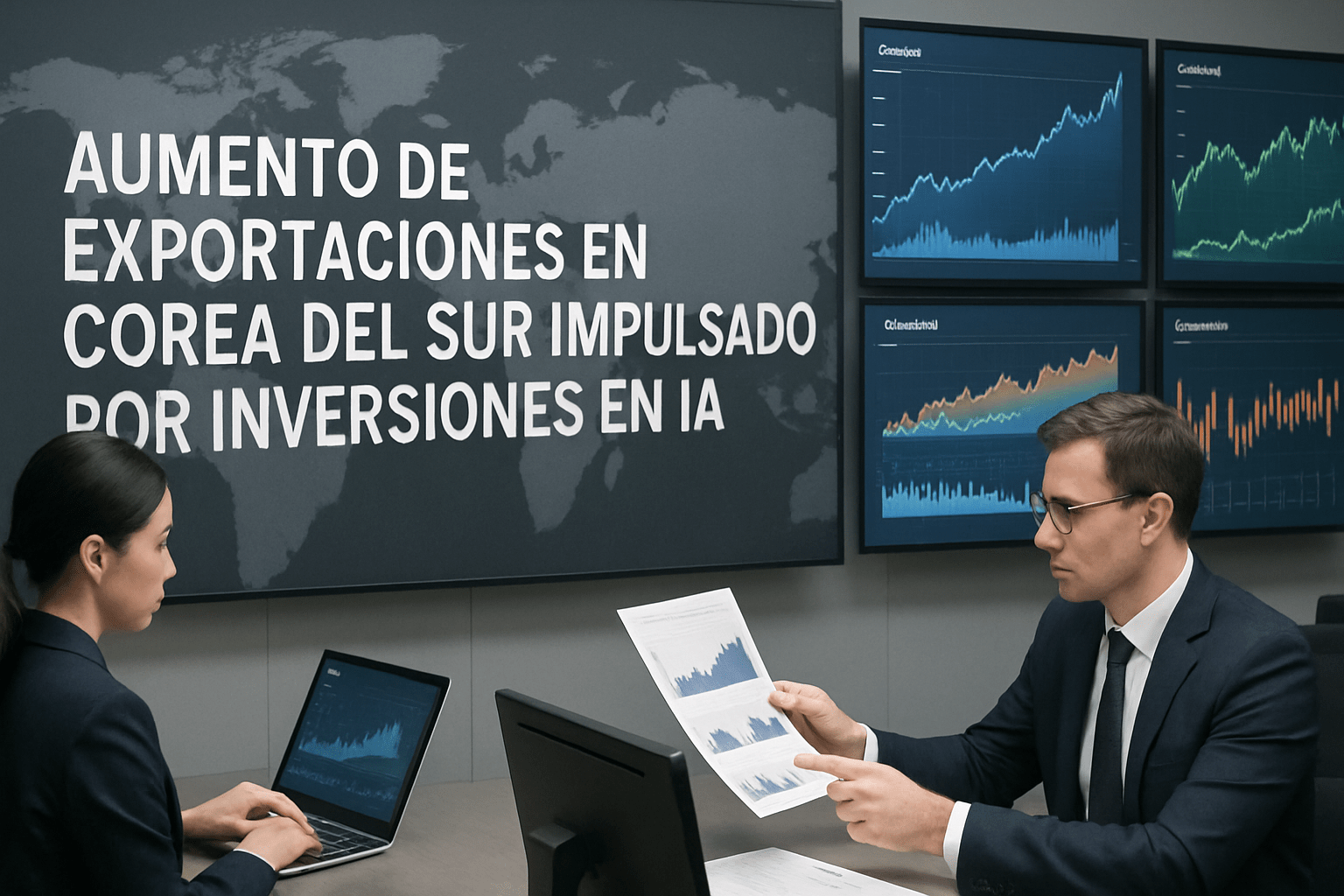 Imagen editorial para la noticia Aumento de Exportaciones en Corea del Sur Impulsado por Inversiones en IA