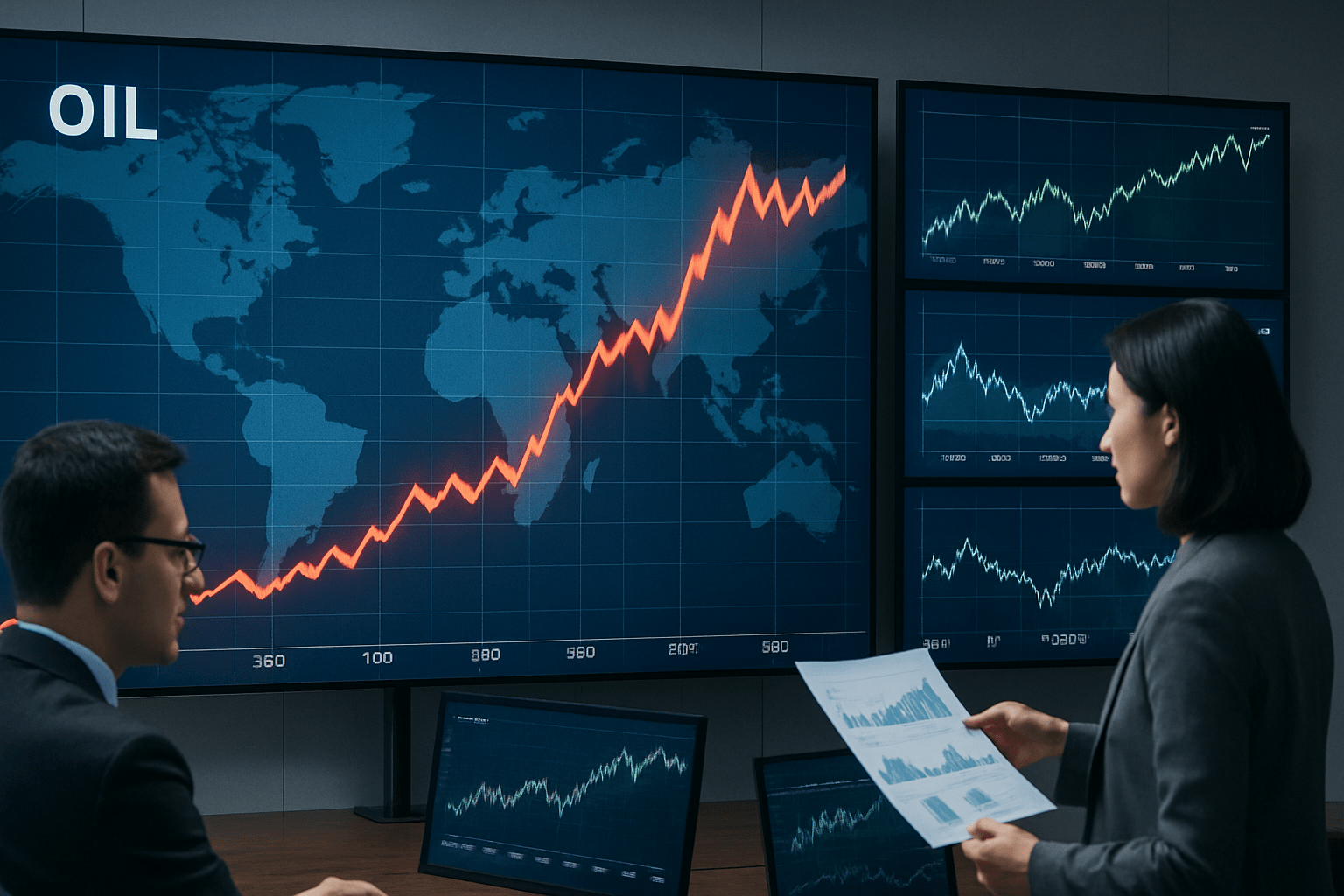 Imagen editorial para la noticia Aumento en los precios del petróleo tras tensiones en el Medio Oriente