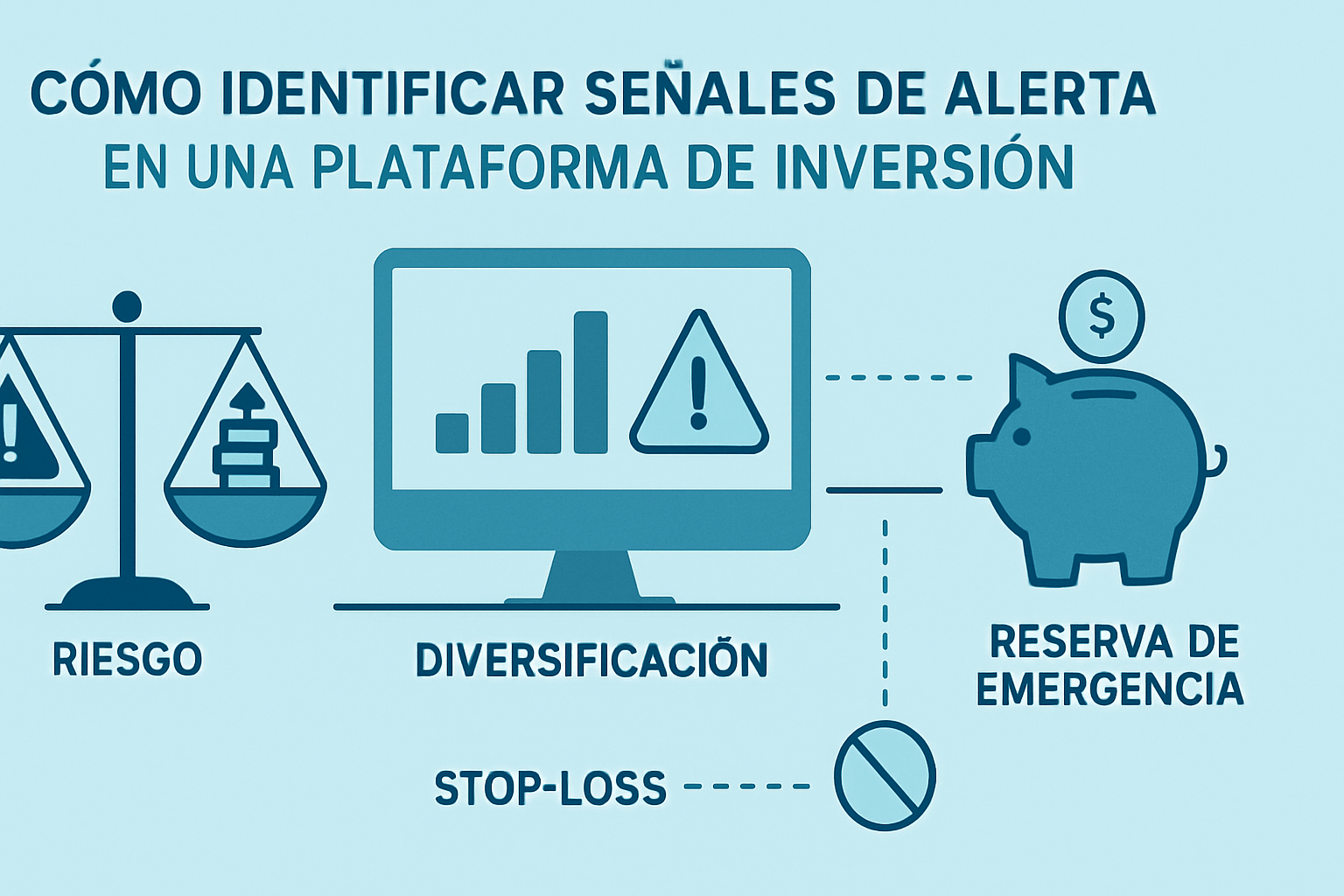 Ejemplo visual educativo sobre Cómo Identificar Señales de Alerta en una Plataforma de Inversión