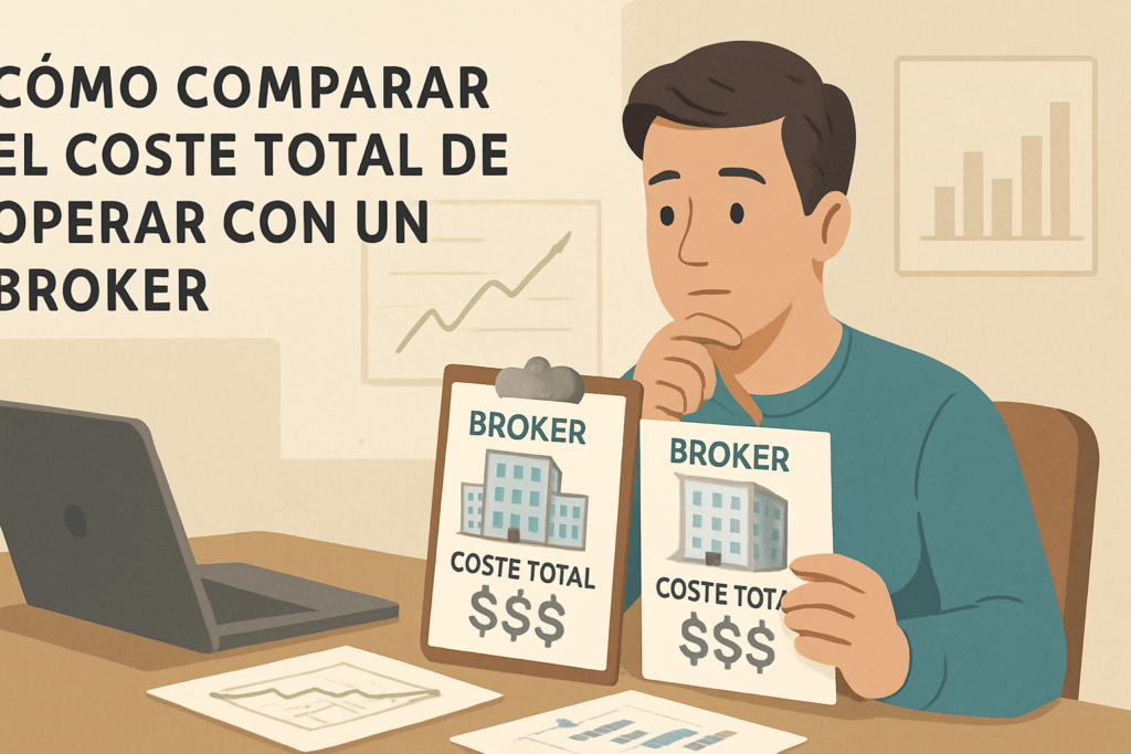 Imagen educativa de ejemplo sobre Cómo Comparar el Coste Total de Operar con un Broker