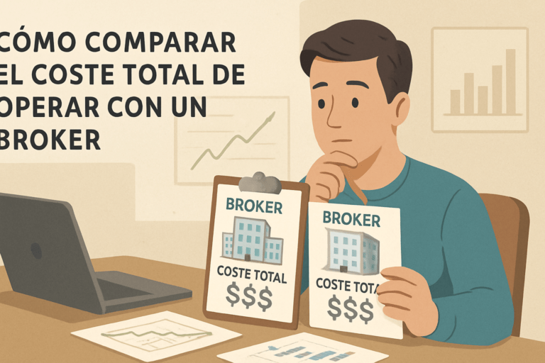 Imagen educativa de ejemplo sobre Cómo Comparar el Coste Total de Operar con un Broker