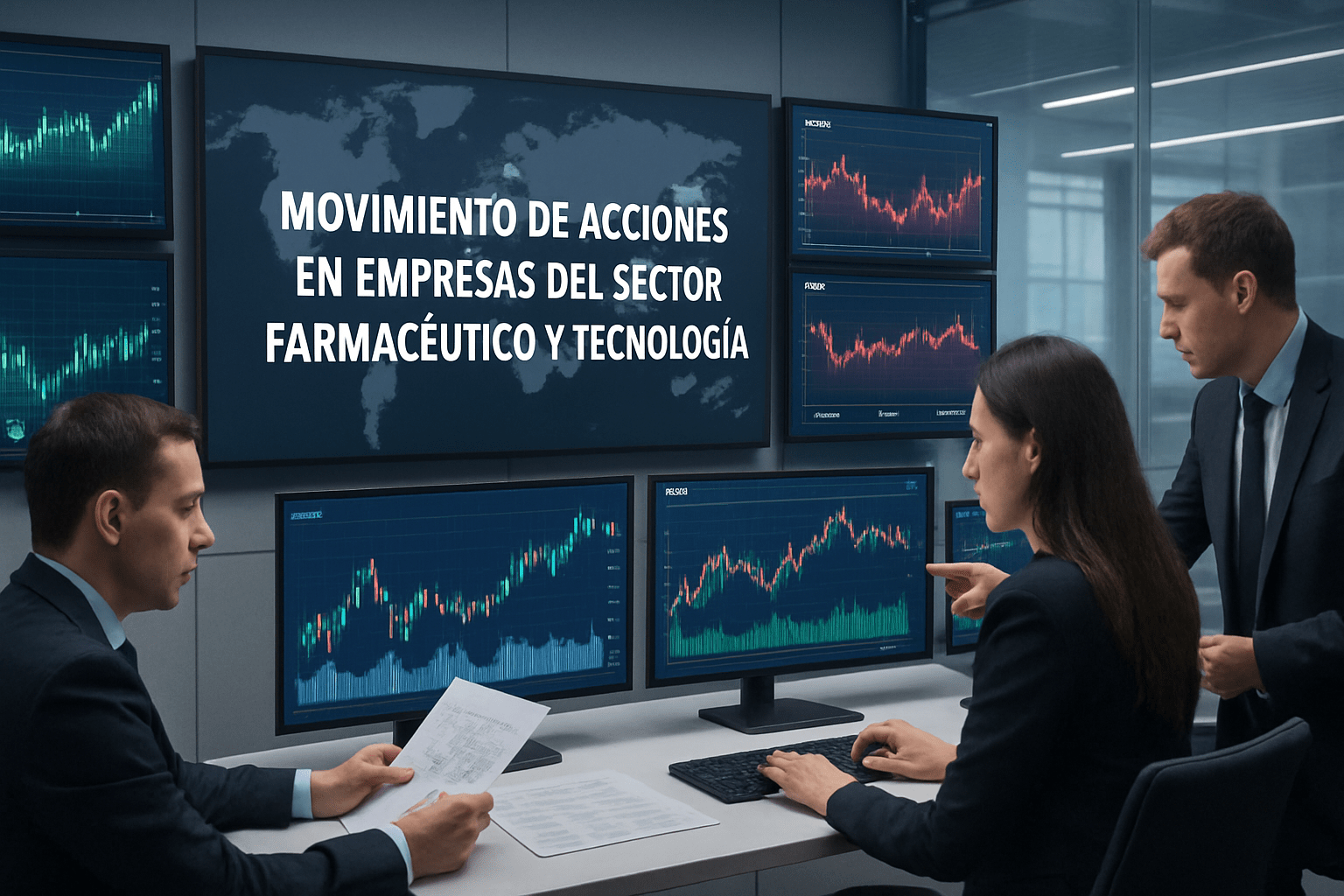 Imagen editorial para la noticia Movimientos de Acciones en Empresas del Sector Farmacéutico y Tecnología