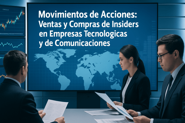 Imagen editorial para la noticia Movimientos de Acciones: Ventas y Compras de Insiders en Empresas Tecnológicas y de Comunicaciones