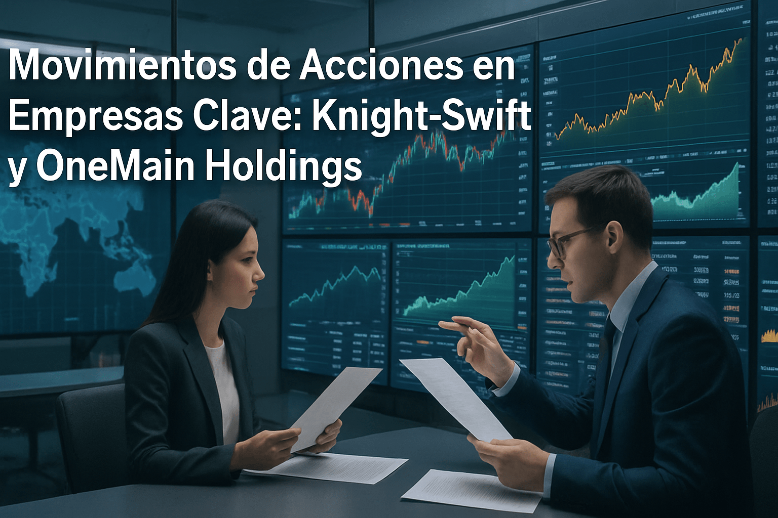 Imagen editorial para la noticia Movimientos de Acciones en Empresas Clave: Knight-Swift y OneMain Holdings