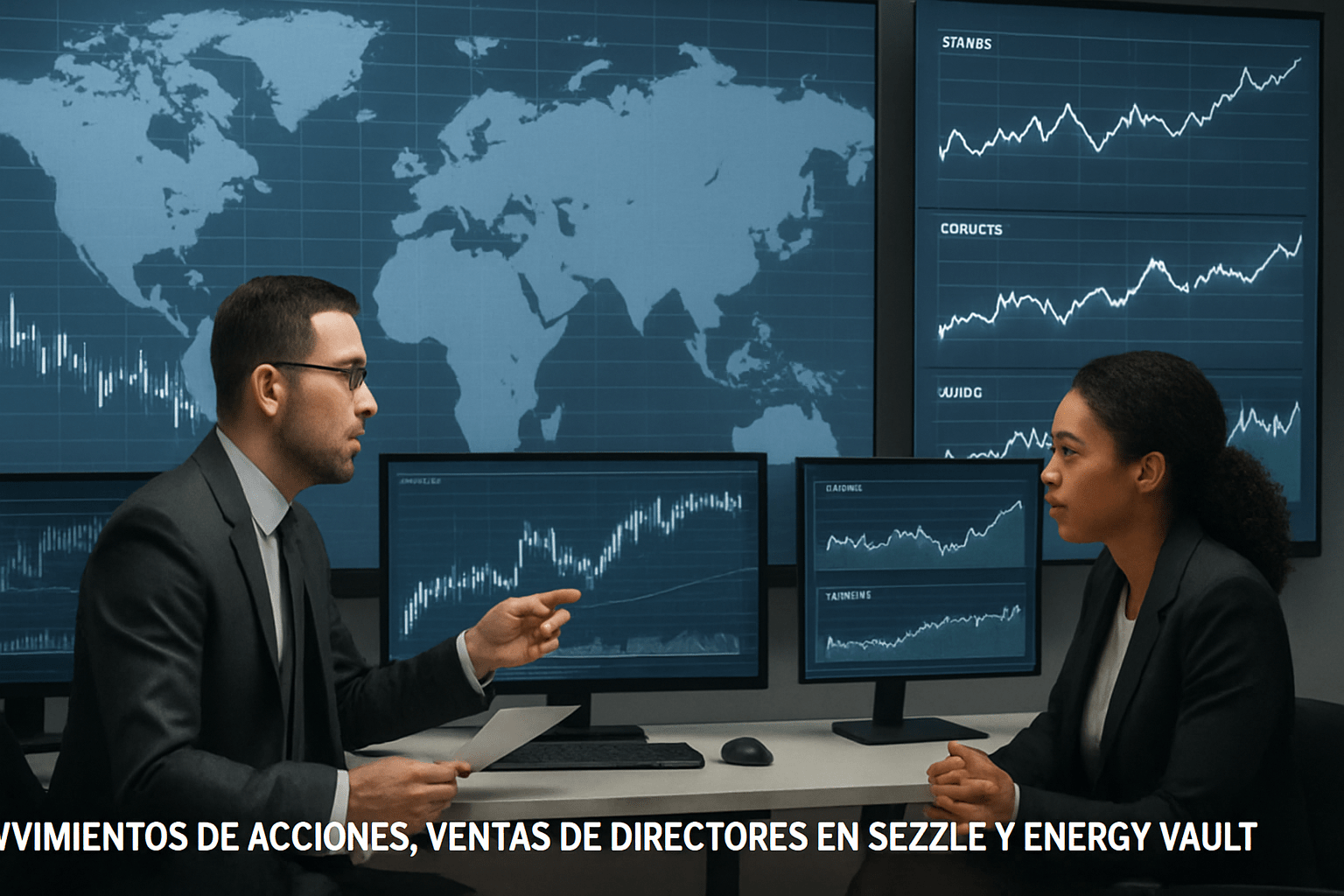 Imagen editorial para la noticia Movimientos de Acciones: Ventas de Directores en Sezzle y Energy Vault