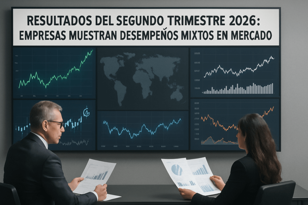 Imagen editorial para la noticia Resultados del Segundo Trimestre 2026: Empresas Muestran Desempeños Mixtos en el Mercado