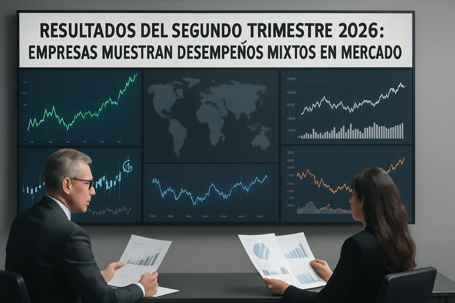 Imagen editorial para la noticia Resultados del Segundo Trimestre 2026: Empresas Muestran Desempeños Mixtos en el Mercado