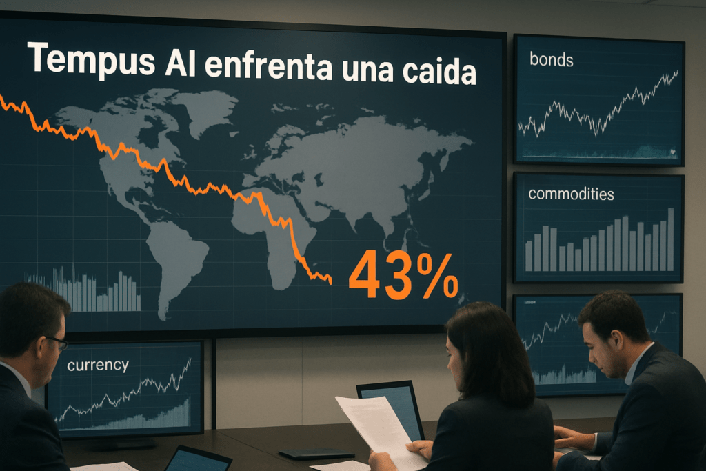 Imagen editorial para la noticia Tempus AI enfrenta una caída del 43% en su valor, según análisis anticipado