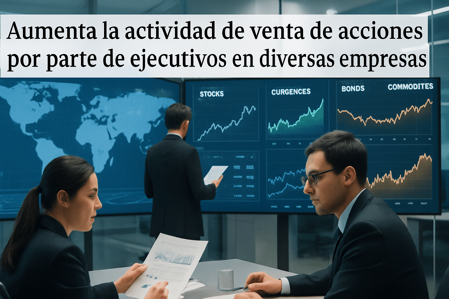 Imagen editorial para la noticia Aumenta la actividad de venta de acciones por parte de ejecutivos en diversas empresas