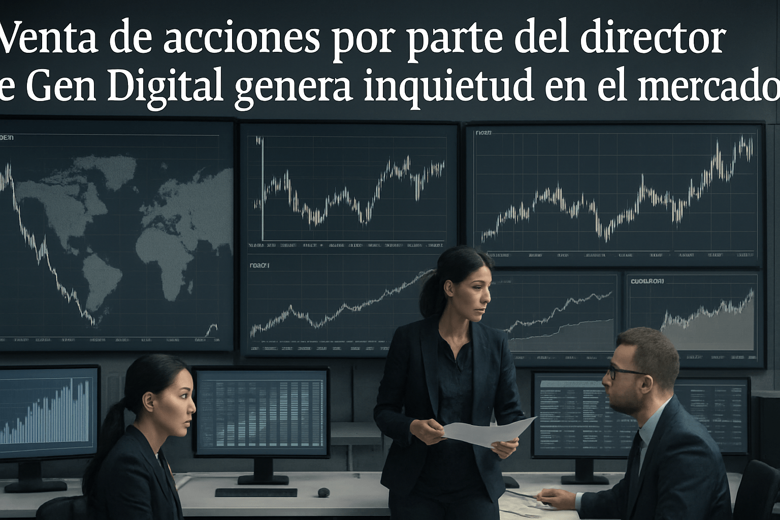 Imagen editorial para la noticia Venta de acciones por parte del director de Gen Digital genera inquietud en el mercado