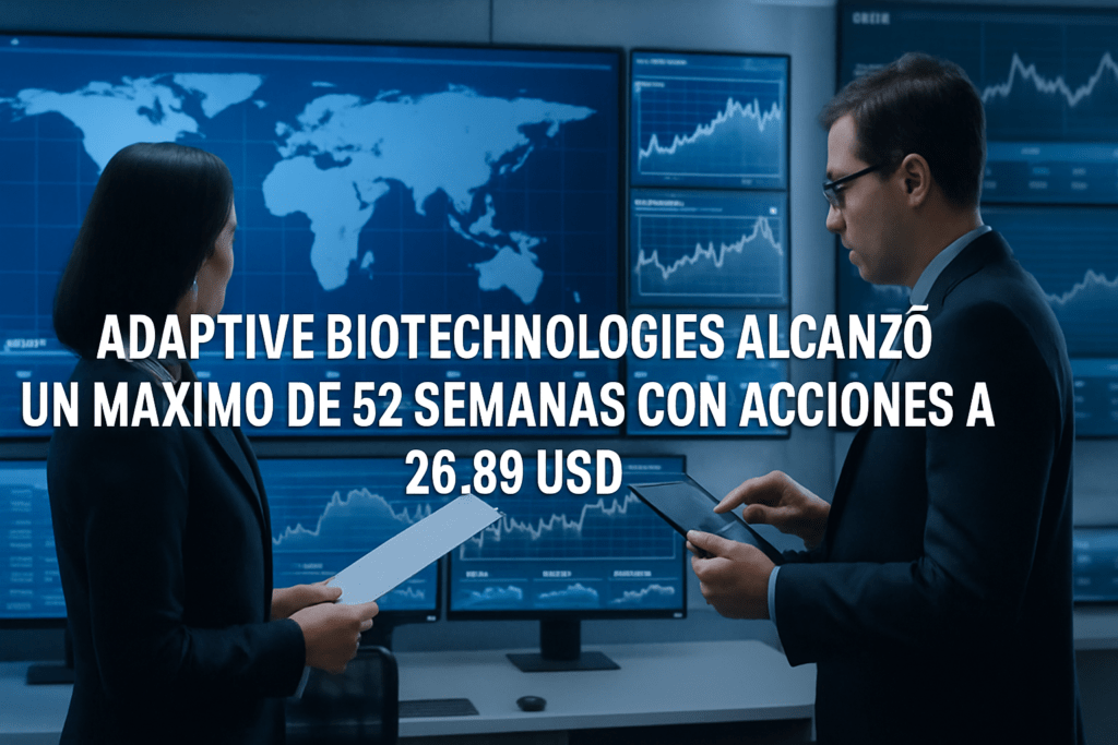 Imagen editorial para la noticia Adaptive Biotechnologies Alcanzó un Máximo de 52 Semanas con Acciones a 26.89 USD