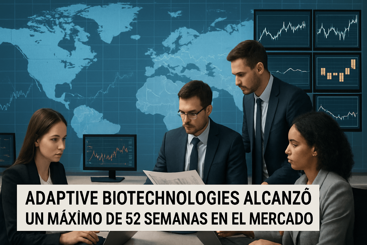 Imagen editorial para la noticia Adaptive Biotechnologies Alcanzó un Máximo de 52 Semanas en el Mercado