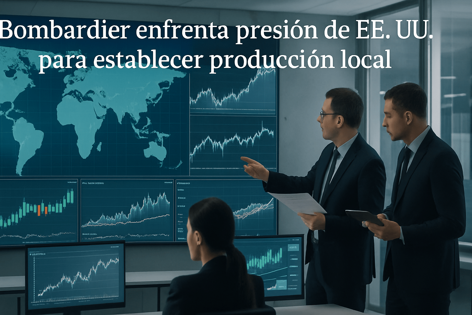 Imagen editorial para la noticia Bombardier enfrenta presión de EE. UU. para establecer producción local