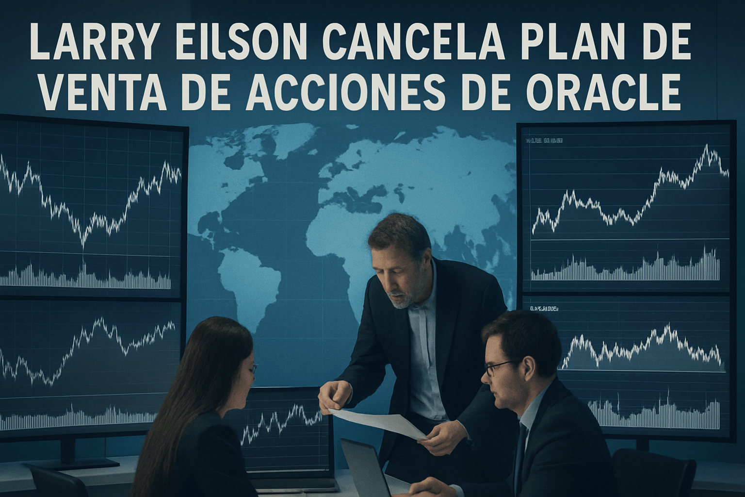 Imagen editorial para la noticia Larry Ellison Cancela Plan de Venta de Acciones de Oracle