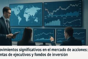 Imagen editorial para la noticia Movimientos significativos en el mercado de acciones: ventas de ejecutivos y fondos de inversi贸n