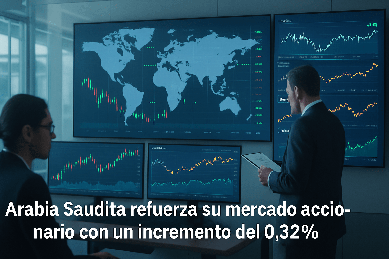 Imagen editorial para la noticia Saudi Arabia Refuerza su Mercado Accionario con un Incremento del 0.32%