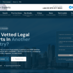 Captura de la portada del sitio web de GLOBAL LAW EXPERTS, con fines informativos.