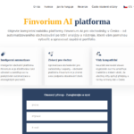 Captura de la portada del sitio web de Finvorium AI, con fines informativos.