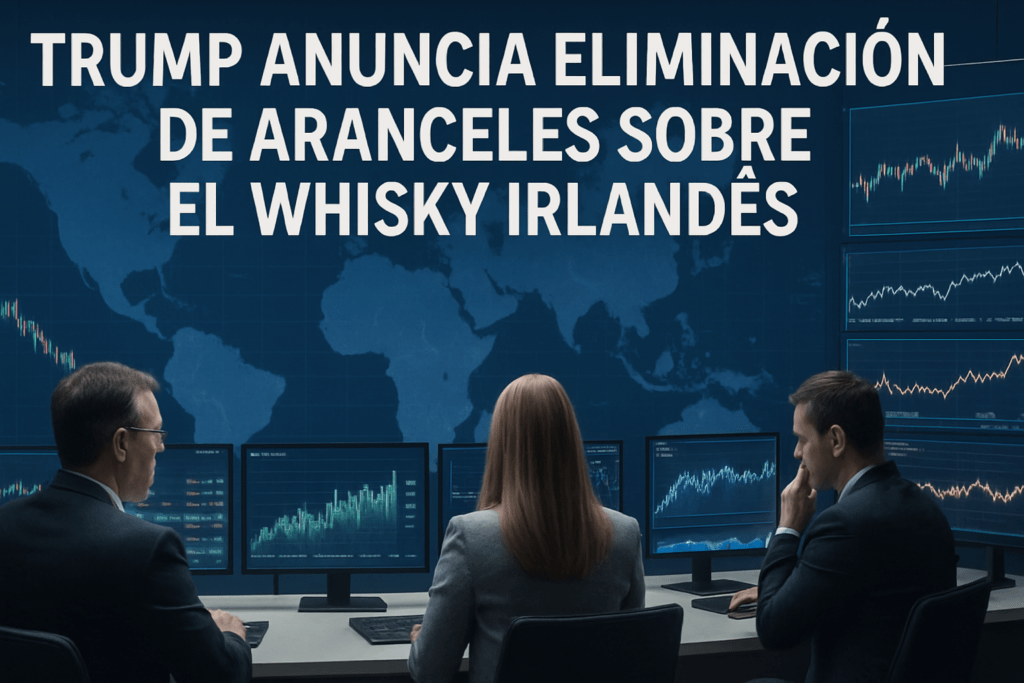Imagen editorial para la noticia Trump Anuncia Eliminación de Aranceles sobre el Whisky Irlandés