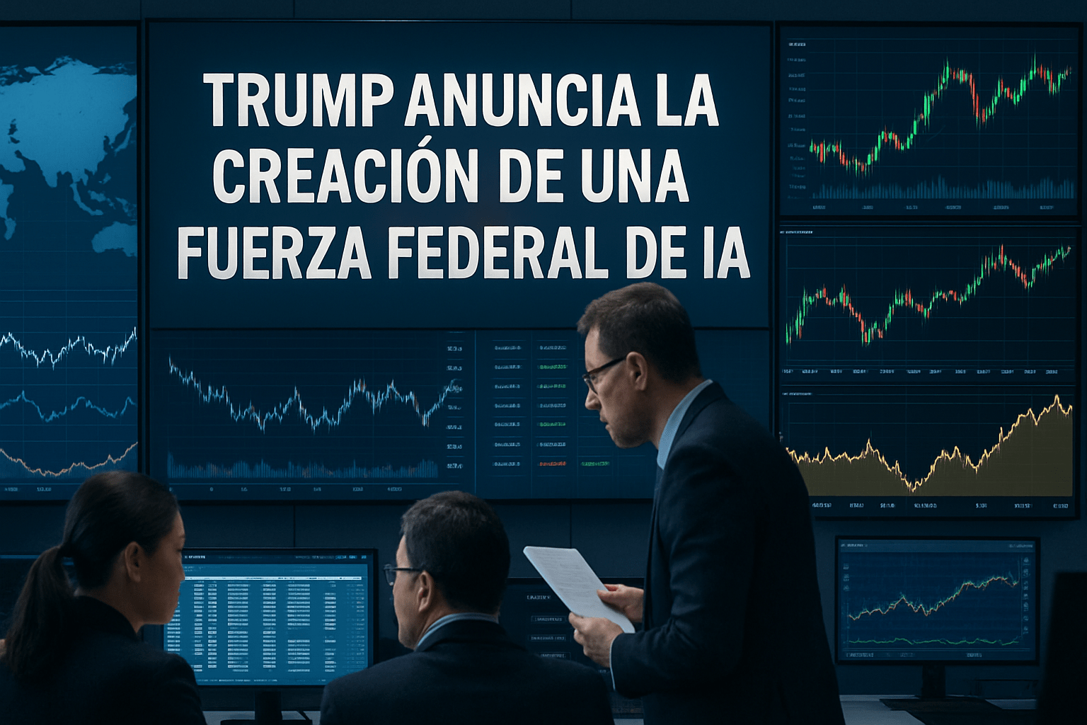 Imagen editorial para la noticia Trump Anuncia la Creación de una Fuerza Federal de IA