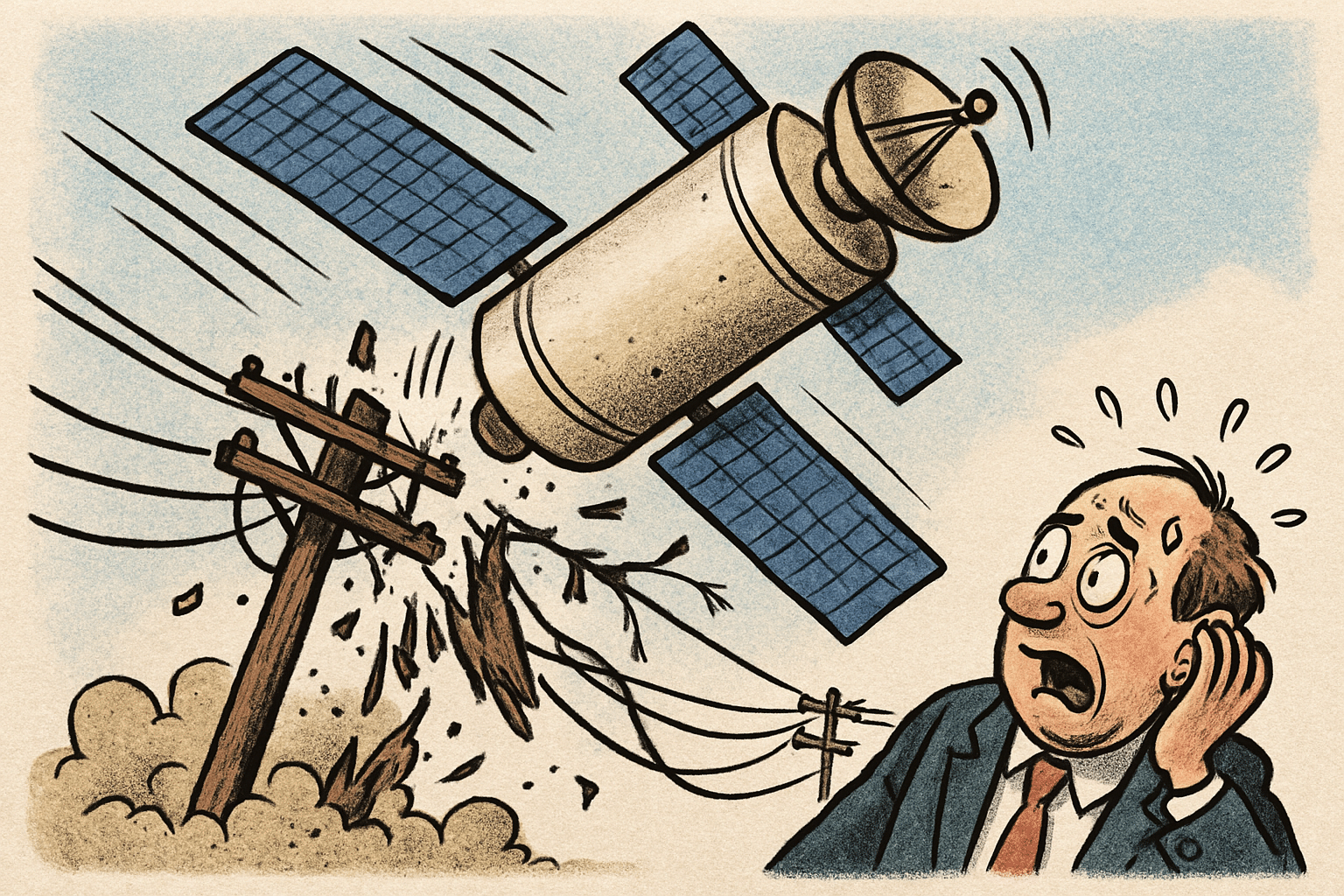 Imagen editorial factual sobre Impacto del Acuerdo de Espectro de SpaceX en el Mercado de Telecomunicaciones; ilustración sin recomendación de inversión.